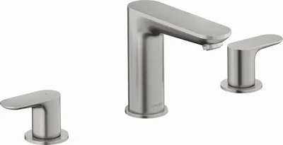 Immagine prodotto di Wave Duravit, robinetterie de lavabo à 3 trous, saillie 129 mm, avec garniture découlement, WA1060005070, WA1060005070