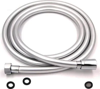 Produktbild von Flexibler Duschschlauch - 170 cm - Silberfarben - PVC