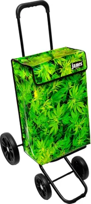 Produktbild von James Einkaufstrolley - BUSHDOCTOR - stabiler Einkaufswagen mit individuellem Design - einfarbig: grün in Ausführung: Quattro-4Raeder