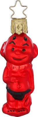 Produktbild von Christbaumschmuck Teufel Glas 6,5cm rot 1 Stück
