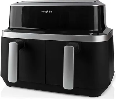 Obrázok produktu pre Nedis KAAF320BK, Teplovzdušná fritéza, 4,2 L, 80 °C, 200 °C, 60 min, Dvojitý