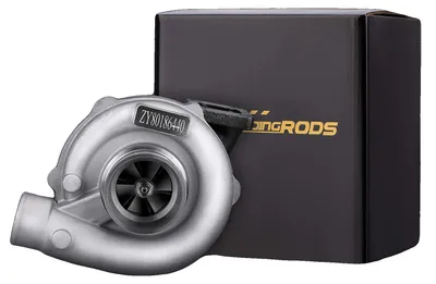 Immagine prodotto di Turbocompressore, rapporto 0,63 A/R, regolazione turbina 74,2, regolazione compressore 48,1, raffreddamento ad olio, montaggio universale per motori da 1,5 L a 2,5 L