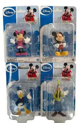 Image de Figurine Mickey Mouse de Disney, 6 cm, multicolore. Adaptée aux enfants, couleurs variées, taille unique