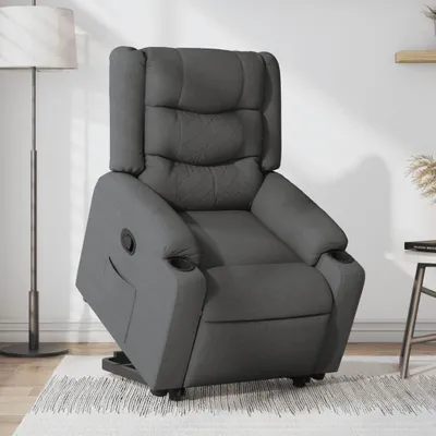 Image de Fauteuil releveur - Fauteuil réglable - Fauteuil releveur électrique - Fauteuil d'aide au lever - Gris foncé