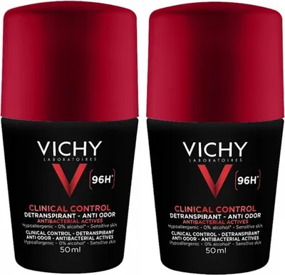Produktbild von VICHY Homme Antitranspirant für Männer, 96 Stunden, 50 ml, 2er-Packung