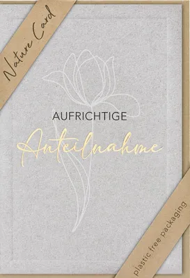 Produktbild von bsb 693020-2 Trauerkarte - Natur Card, inkl. Umschlag