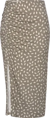 Produktbild von VIVANCE Jerseyrock taupe-creme bedruckt Größe 44