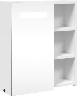Immagine prodotto di Armadietto Bagno con Specchio e LED Bianco 45x13x52 cm