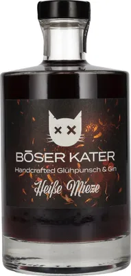 Produktbild von BÖSER KATER Heiße Mieze Handcrafted Glühpunsch & Gin 17% Vol. 0,5l