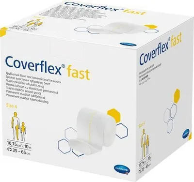 Immagine prodotto di Hartmann Coverflex® benda tubolare quasi permanentemente elastica - misura 4 | confezione (10 m)