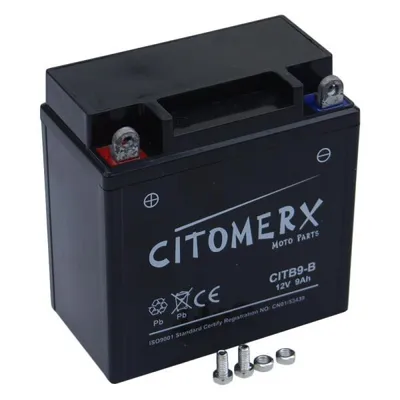 Produktbild von Gel-Batterie CIT YB9-B, 12 V 9 Ah, Pluspol links, DIN 50914
