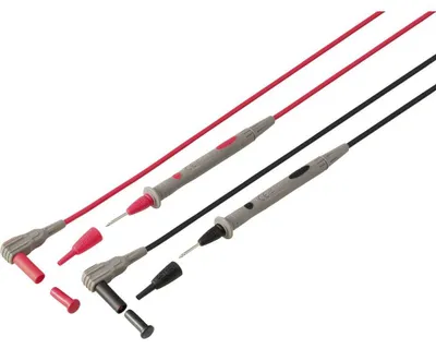 Imagen del producto de Kit de cables de medición de seguridad, 1.20 m,  y rojo, VOLTCRAFT MS-4N