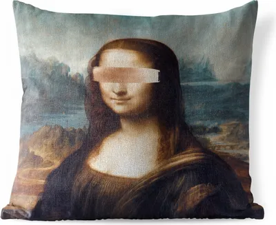 Produktbild von MuchoWow® Outdoor Kissen - Mona Lisa - Leonardo da Vinci - Kunst - 50x50 cm - Wetterfest - Lounge Kissen - Komfortabel - Kissen mit Bild