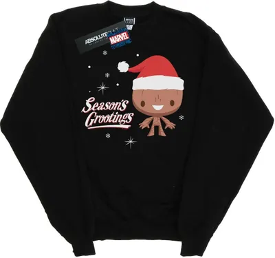 Produktbild von Marvel - "Season's Grootings" Sweatshirt für Herren BI49243 (L) (Schwarz)