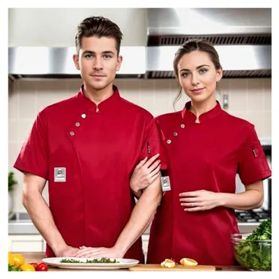 Produktbild von Kochjacke Herren Kurzarm Regular Fit Hemd für die Gastronomie