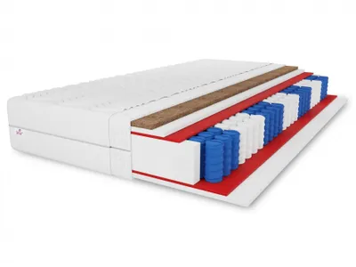 Produktbild von Matratze Presto Kokos 80x200x19 ALOEV Doppelseitige Taschenfederkernmatratze
