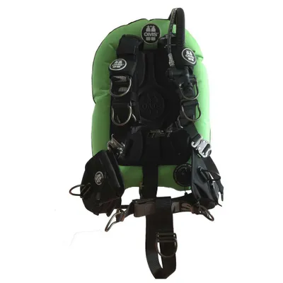 Produktbild von Oms Aluminum Comfort Harness Iii Signature With Performance Mono Wing 27 Lbs Lizard Green / Black One Size