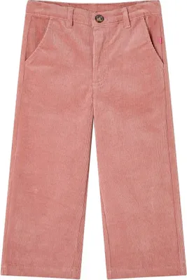 Image de Pantalons pour enfants velours côtelé rose ancien 104