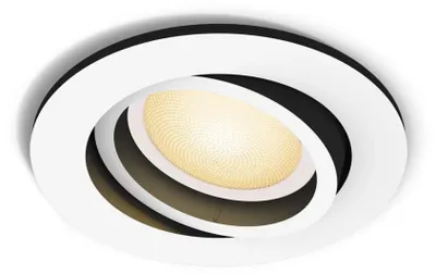 Produktbild von Philips Hue White ambience Einbauspot Milliskin, Bluetooth/Zigbee, Weiß, LED, GU10, 2200 K, 6500 K