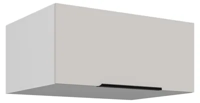 Produktbild von Aufsatzschrank Hochschrank 80 cm COMO Kaschmir beige matt + Weiß matt Küchenzeile Küchenblock Küche