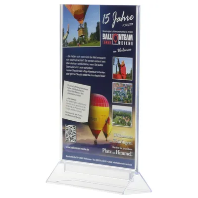 Produktbild von T-Aufsteller A5 Tischaufsteller Acryl beidseitig