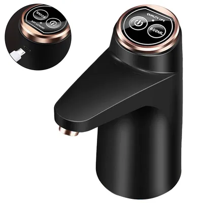 Produktbild von Tragbare Trinkwasserpumpe, Elektrische USB Wasserpumpe Dispenser Wasser Wasserflasche für PET Flaschen Kanister Camping Kühlschrank