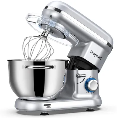Küchenmaschine 1500W 6,2QT Edelstahl-Schüssel silber