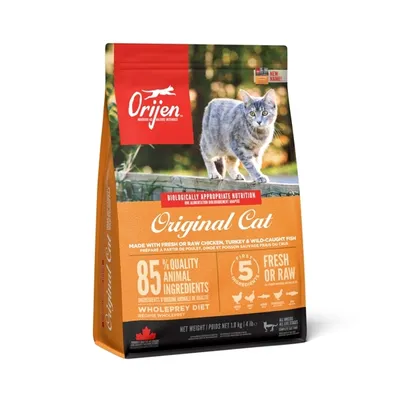 Zdjęcie produktu dla Orijen Cat & Kitten, Kocięta, Każda rasa, Kurczak, Ryba, Indyk, 1,8 kg