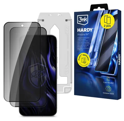 Immagine prodotto di 3mk PrivZone 9H Google Pixel 9 Pro Vetro Privacy 2 Pezzi Applicatore Trasparente