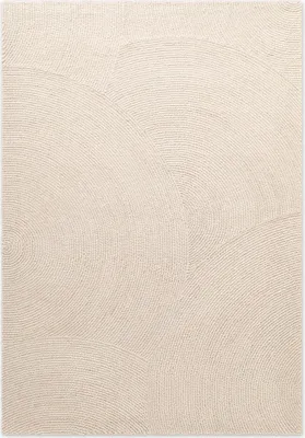 Produktbild von NYVI Teppich Eleni - Pflegeleicht, Strapazierfähig, für Innen geeignet - Wohnzimmerteppich Wollteppich - 80x150 cm Rechteckig - Natur Weiß