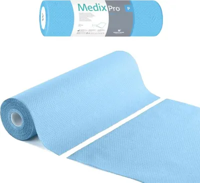 Produktbild von MedixPro Hygieneeinlagen auf der Rolle, 50 cm x 50 cm, blau, 36 g, 100 Stück