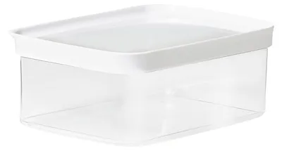 Produktbild von emsa Trockenvorratsdose OPTIMA rechteckig 2,0 Liter transparent/weiß