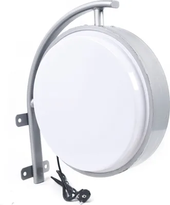 Obrázek produktu pro Kulaté oboustranné LED osvětlené znamení 40 cm Light Box Venkovní osvětlení Nástěnné světlo Nose Sign Osvětlené znamení Bílá
