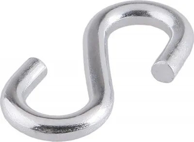 Produktbild von S-Haken für Seil- und Kabelverbindungen, 5x50mm, feuerverzinkter Baustahl