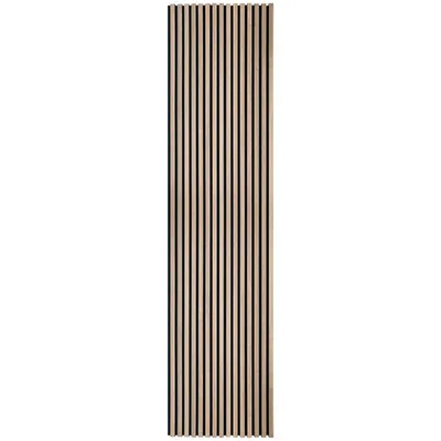 Produktbild von LP Projekt Holzwandpaneel 270x60cm | Modernes 3D Akustikpaneel für Räume und Büros | Dekorativ Wallnuss Wandpaneel geeignet für dekorative Wand