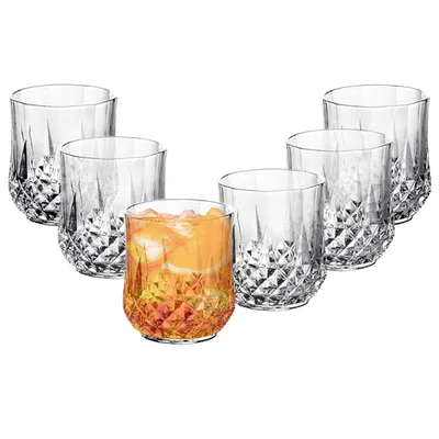 Produktbild von 6 Whiskygläser 317 ml – dickes Glas, klassisch, spülmaschinengeeignet