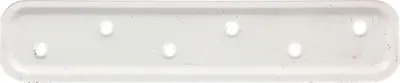 Produktbild von Alberts Flachverbinder | geprägt | weiß kunststoffbeschichtet RAL 9010 | 180 x 40 mm | 20er Set