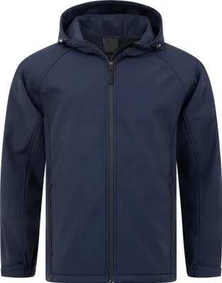 Produktbild von Mivaro Herren Softshelljacke mit Kapuze in Dunkelblau - Arbeitsjacke, wasserdicht & winddicht, atmungsaktiv, Regular Fit, Größen S bis 5XL