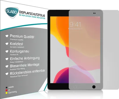 Produktbild von 2x Slabo Displayschutzfolie für iPad 10.2 (7. Generation | 2019) | iPad 10.2 (8. Generation | 2020) | iPad 10.2 (9. Generation | 2021) Wi-Fi + Cellular MATT "No Reflexion" Displayfolie Schutzfolie Folie