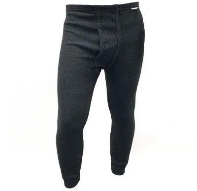Produktbild von warme lange Thermo-Unterhose für Herren Gr. XL in Anthrazit aus Baumwolle Thermo Hose Unterhose lange Herrenhose Unterwäsche Winter warmhalten