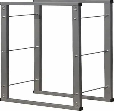 Produktbild von V2Aox Kaminholzständer Metall, Kaminholzregal innen, Holzständer Regal für Aufbewahrung von Kaminholz, Brennholz und Feuerholz