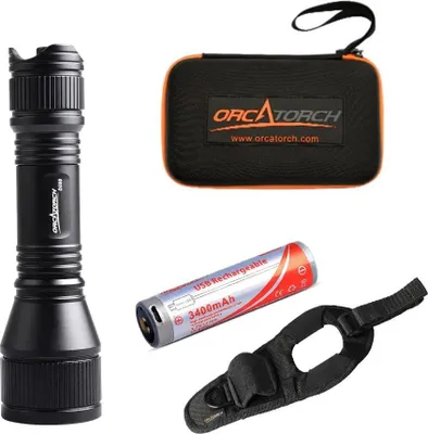 Produktbild von Orcatorch D550 Tauchlampe Schwarz 970 Lumens Schwarz 970 Lumens