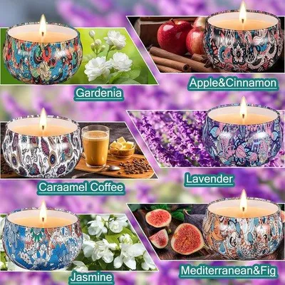 Produktbild von Famanu Duftkerzen Set 6 Stück - Reisegröße