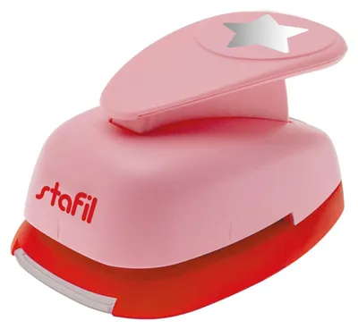 Produktbild von Stafil Stanzer Stern Größe M, Ø 24 mm, Stanzer für Papier und Gummi EVA für Scra