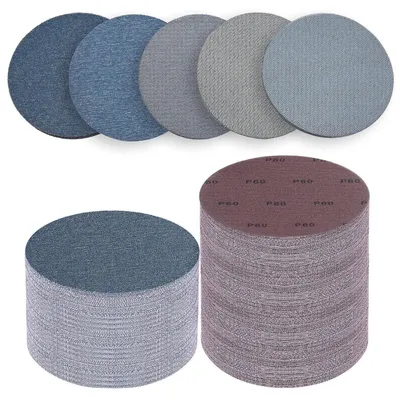 Produktbild von Schleifpapier 225mm Klett Keramik Schleifgitter 25 Stück Mix Körnung für Exzenterschleifer