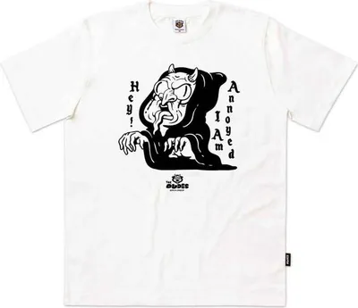 Produktbild von The Dudes T-Shirt Herren Annoyed weiß Streetwear 100% Baumwolle L