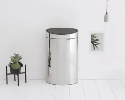 Produktbild von Brabantia 112881, 40 l, Rechteckig, Edelstahl, Terrasse, 435 mm, 302 mm
