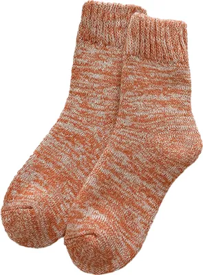 Produktbild von Kuschelige, dicke Socken für Damen, warme, flauschige Socken, Wintersocken mit Fleecefutter, Thermosocken im Retro-Stil, wadenlang