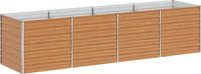Zdjęcie produktu dla vidaXL Podwyższone łóżko jasnobrązowe 320 x 80 x 77 cm Stal ocynkowana
