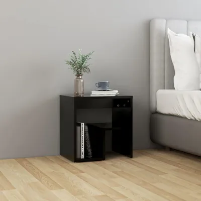 Immagine prodotto di vidaXL Comodino nero 40x30x40 cm materiale a base di legno